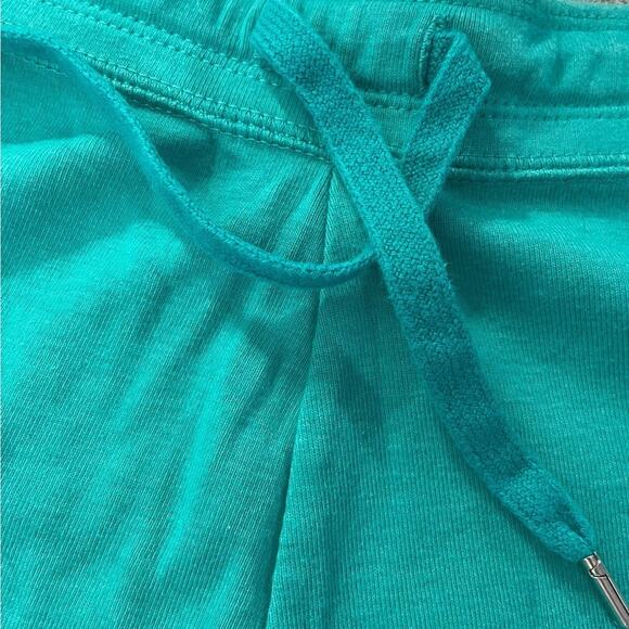 Nike turquoise green activewear low rise cotton blend short shorts size large - Picture 3 of 8